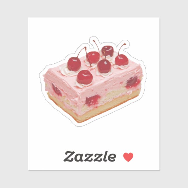 Adesivo Vintage Cherry Cake (Folha)