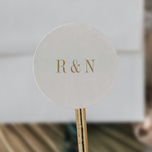 Adesivo Vintage Chic Dourado Monogramas
