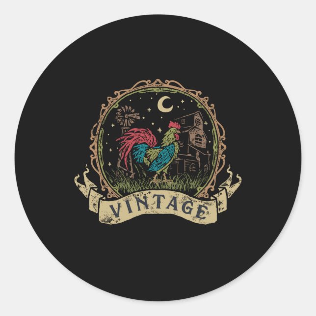 Adesivo Vintage Chicken (Frente)