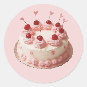 Adesivo Vintage Christams Cherry Cake