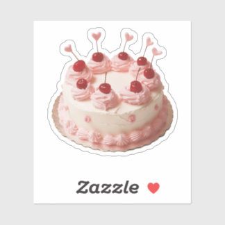 Adesivo Vintage Christams Cherry Cake