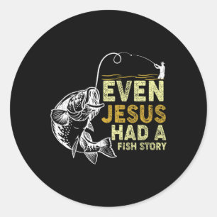 Adesivo Vintage Christian Pai Pescarando Até Jesus Tinha F