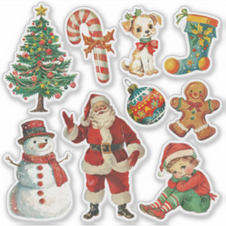 Adesivo Vintage Christmas