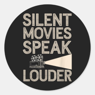 Adesivo Vintage Cinema com Vintage de filme silencioso Cli