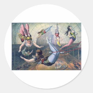 Adesivo Vintage CIRCUS trapeze cavalo arena