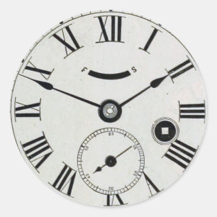 Adesivo Vintage Clock Face