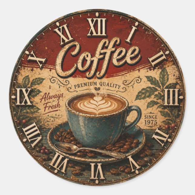 Adesivo Vintage Coffee  (Frente)