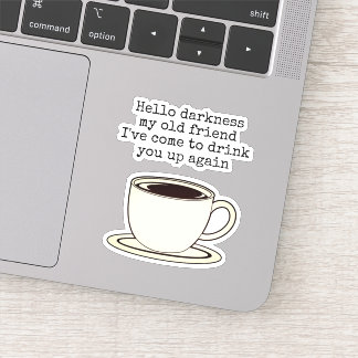 Adesivo Vintage Coffee Lover Engraçado Cotação
