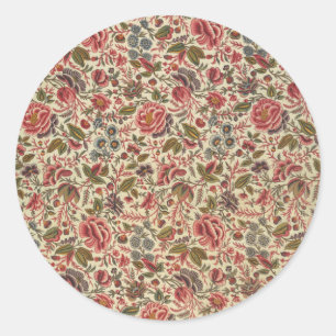 Adesivo Vintage Colorful Floral Impressão