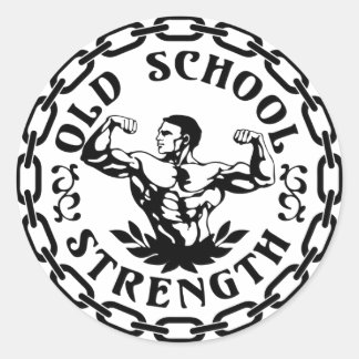 Adesivo Vintage da Força Escolar Antiga
