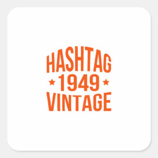 Adesivo Vintage da Hashtag 1949