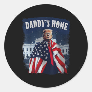 Adesivo Vintage Daddys Home 2024 Trump Leva a América de v