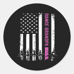 Adesivo Vintage Dance Grandpa Flag Usa Love Dancer_dancing