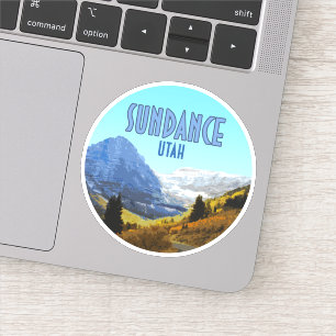 Adesivo Vintage das Montanhas Sundance Utah