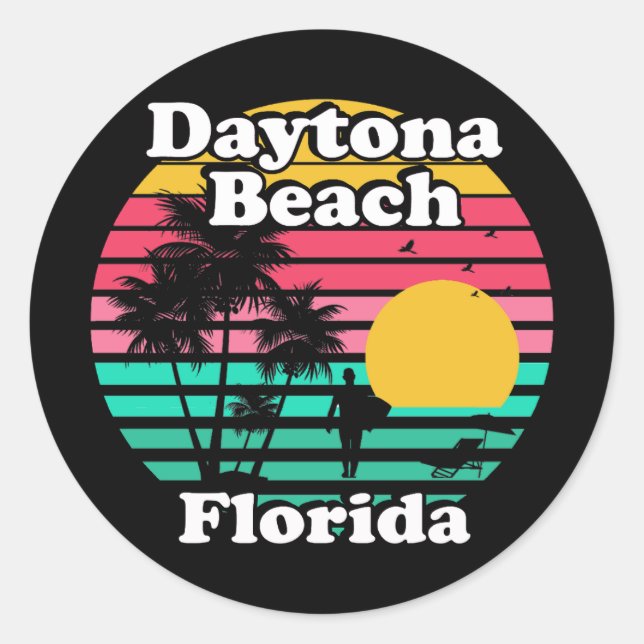 Adesivo Vintage Daytona Beach (Frente)