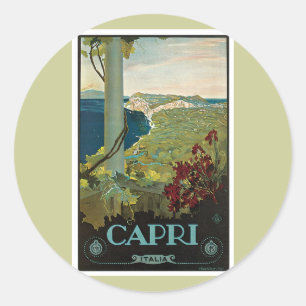 Adesivo Vintage de Capri Italia Italia