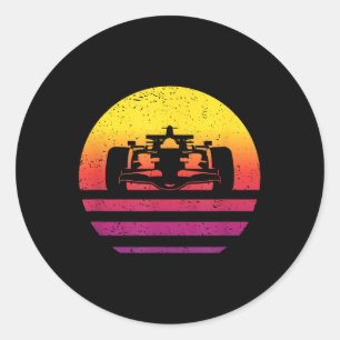 Adesivo Vintage de estilo retroativo de carro de corrida