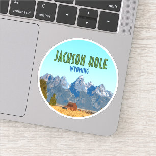 Adesivo Vintage de Jackson Hole Wyoming