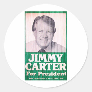 Adesivo Vintage de Jimmy Carter