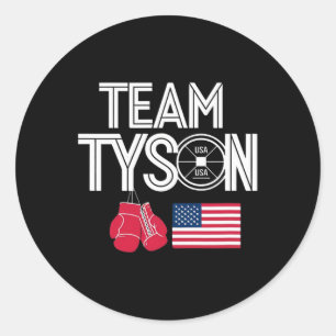 Adesivo Vintage de Nome Personalizado da Família Team Tyso
