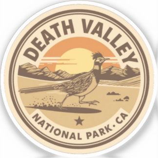 Adesivo Vintage Death valley NP california desert gifts