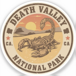 Adesivo Vintage Death valley NP california desert gifts
