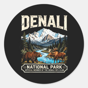 Adesivo Vintage Denali 30 Clube Mochileiro do Parque Nacio