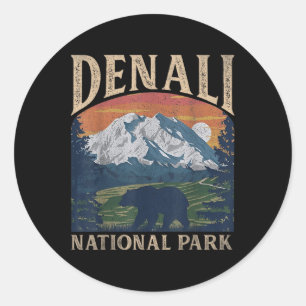 Adesivo Vintage Denali National Park Retro Mount For Men W