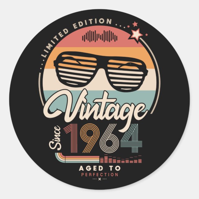 Adesivo Vintage desde 1964 (Frente)