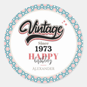 Adesivo Vintage desde - 1973