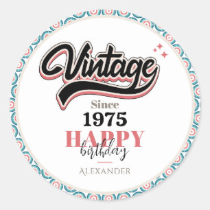 Adesivo Vintage desde - 1975