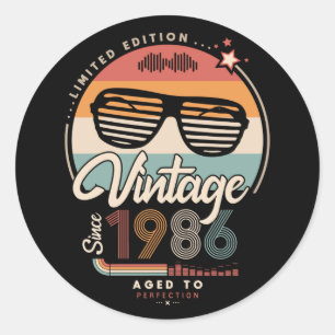 Adesivo Vintage desde 1986