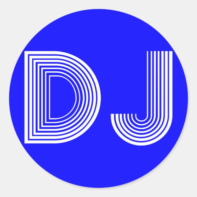 Adesivo vintage DJ (Frente)