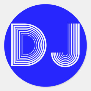 Adesivo vintage DJ