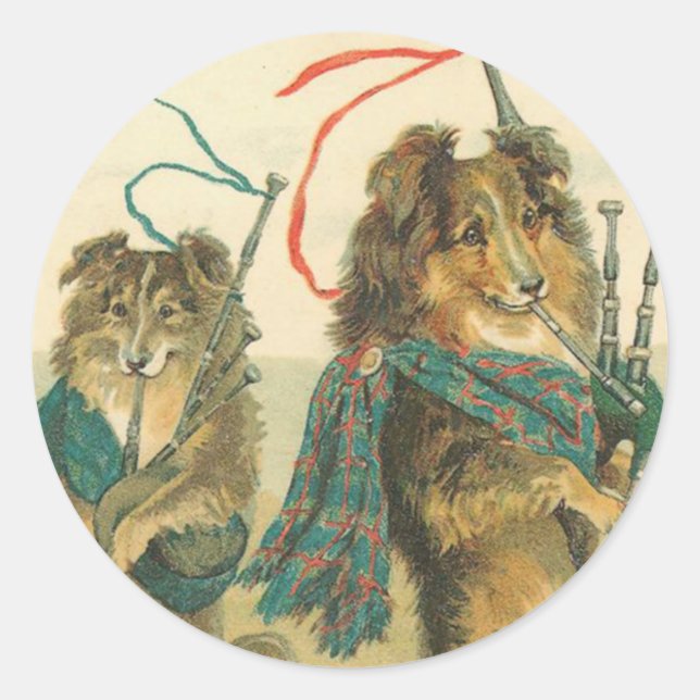 Adesivo Vintage Dog Stickers (Frente)