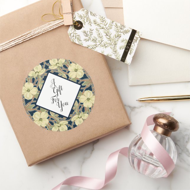 Adesivo Vintage Dogwood Floral Sticker (Presentear)