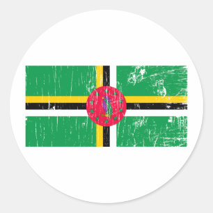 Adesivo Vintage Dominica