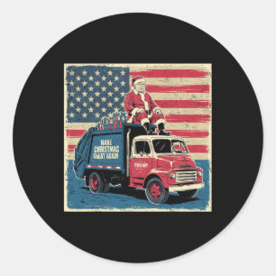 Adesivo Vintage Donald Trump Xmas Truck Torna o Natal Ganh