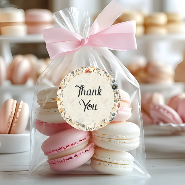 Adesivo Vintage Dried Wildflower Burgundy Pink Yellow (Criador carregado)