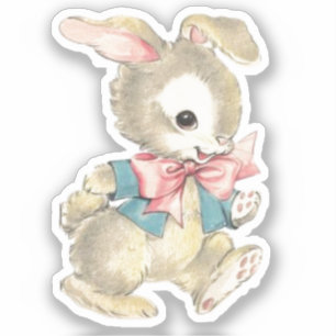 Adesivo Vintage Easter Bunny Rabbit