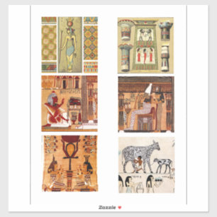 Adesivo Vintage egípcia Antiga Arte Antiquada