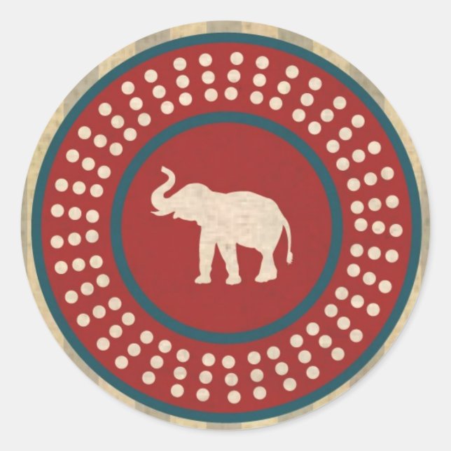 Adesivo Vintage Elephant - Van (Frente)