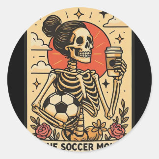 Adesivo Vintage Engraçado A Mãe de Futebol Tarot Carta Esq
