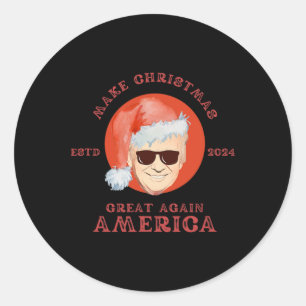 Adesivo Vintage Engraçado Trump Torna Presente o Excelente