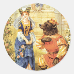 Adesivo Vintage Fairy Tale, Beauty e Beast