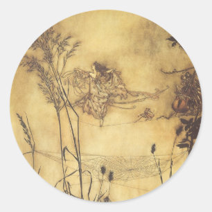 Adesivo Vintage Fairy Tale, Fada's Tightrope de Rackham