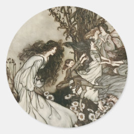 Adesivo Vintage Fairytale Arthur Rackham Ilustração