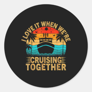 Adesivo Vintage Family Matage Casal Cruise Ship Cruisin