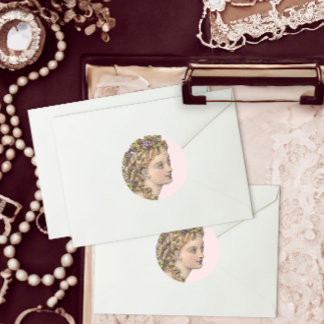 Adesivo Vintage Fashion loura vitoriana