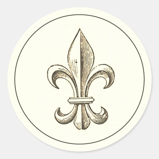 Adesivo Vintage Fleur de Lis Border Sticker (Frente)
